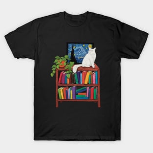 Van Gogh Cat T-Shirt